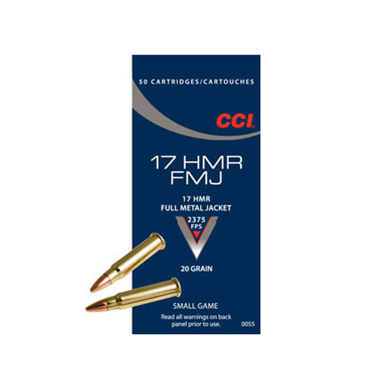 CCI 17HMR 20GR FMJ 50/40 - Ammunition